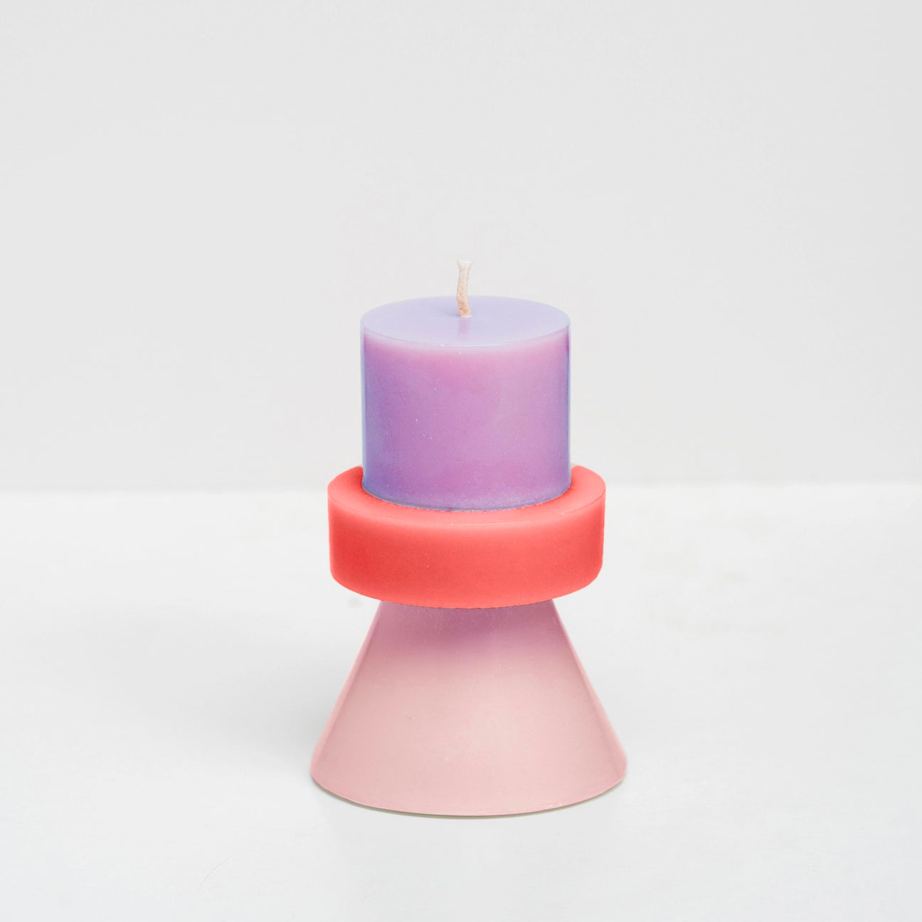 Stack Candle  Colour - Lavender/Peach/Pale Pink