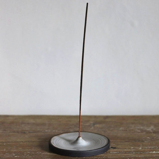 Almond Stoneware Incense Holder