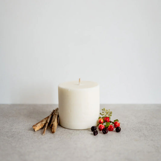 Holly Pott with Baies Candle - Winter Edition