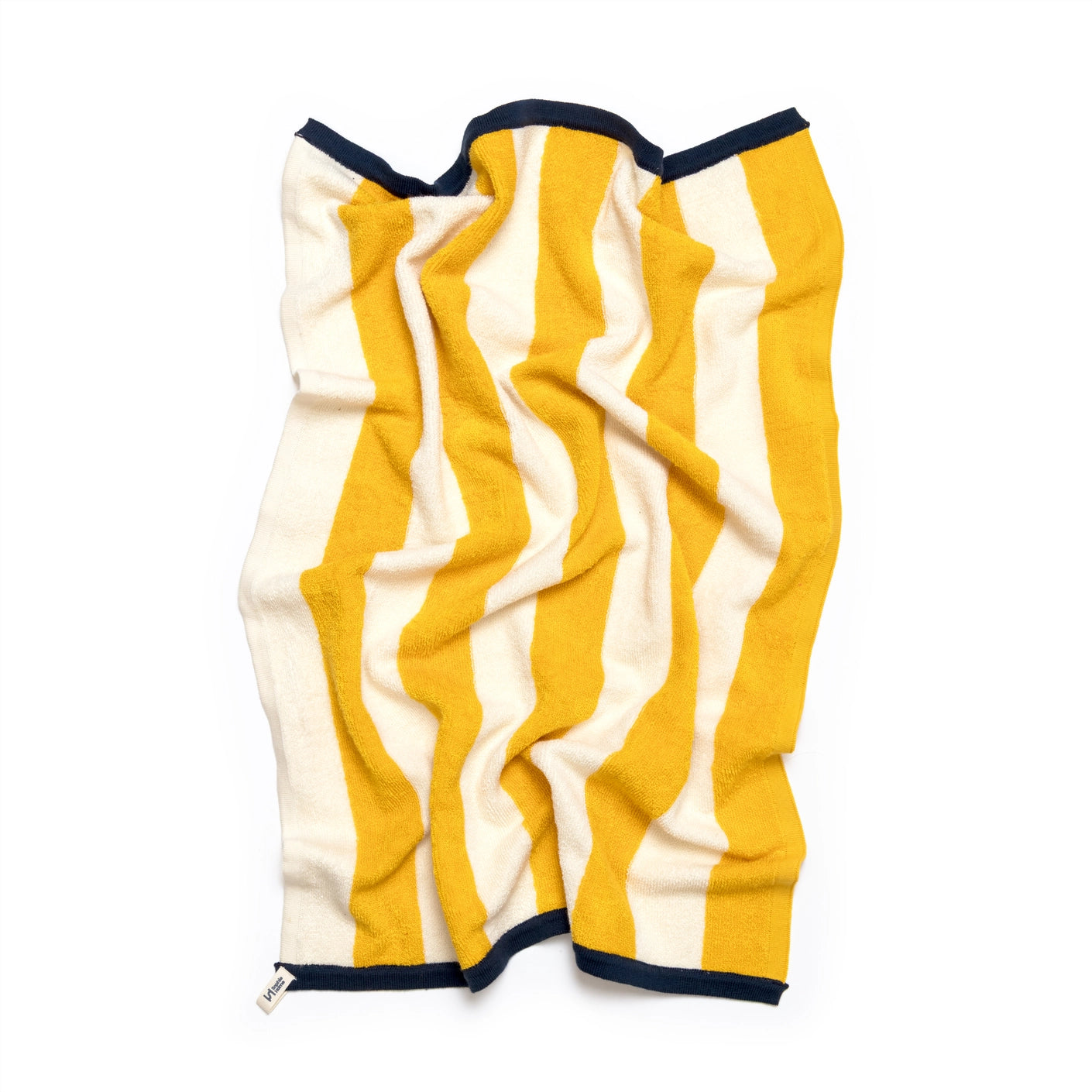 Terry Towelling Hand Towel: Striped Citrus