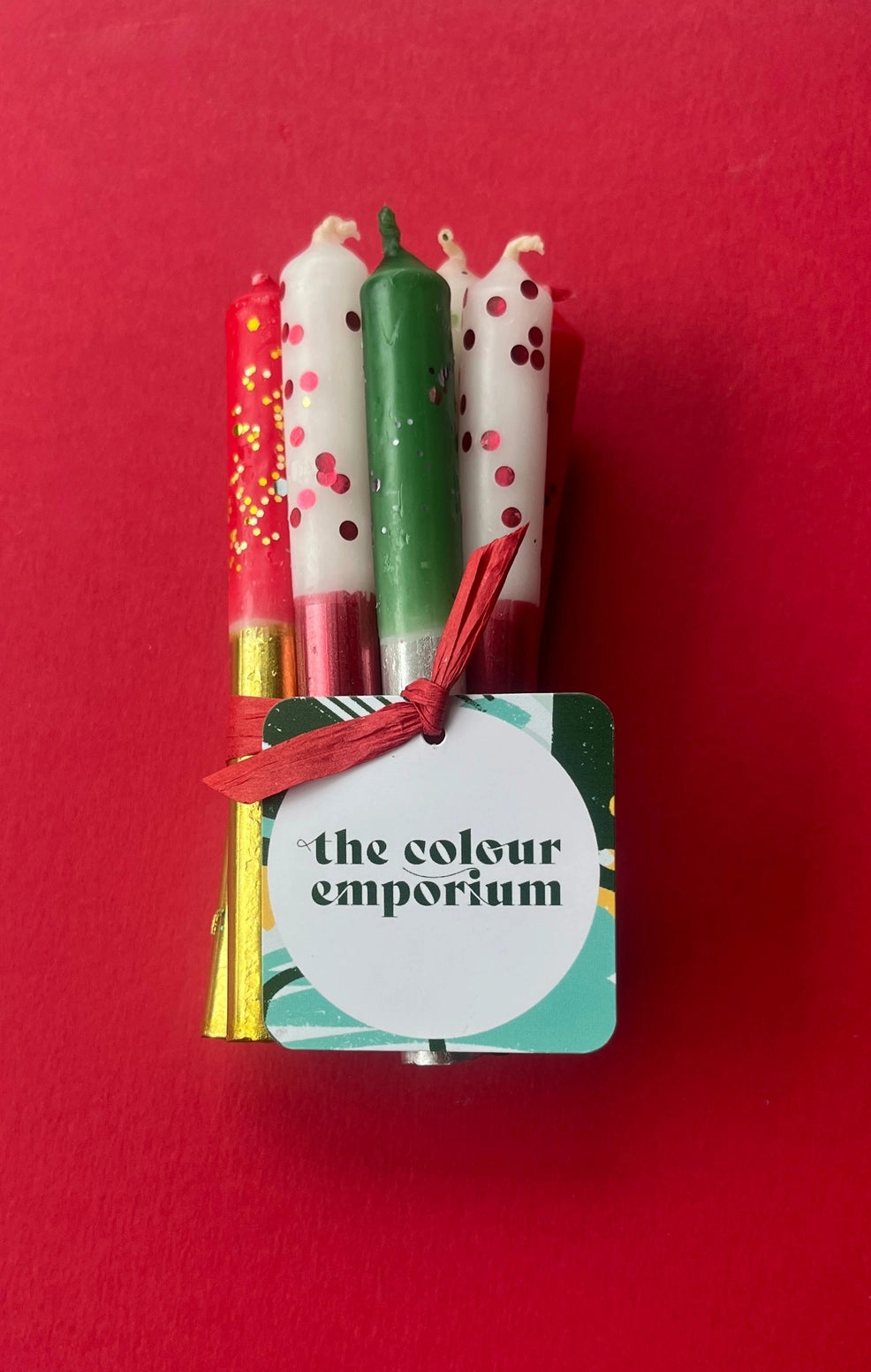 Mini Christmas Candles - bundle of 10