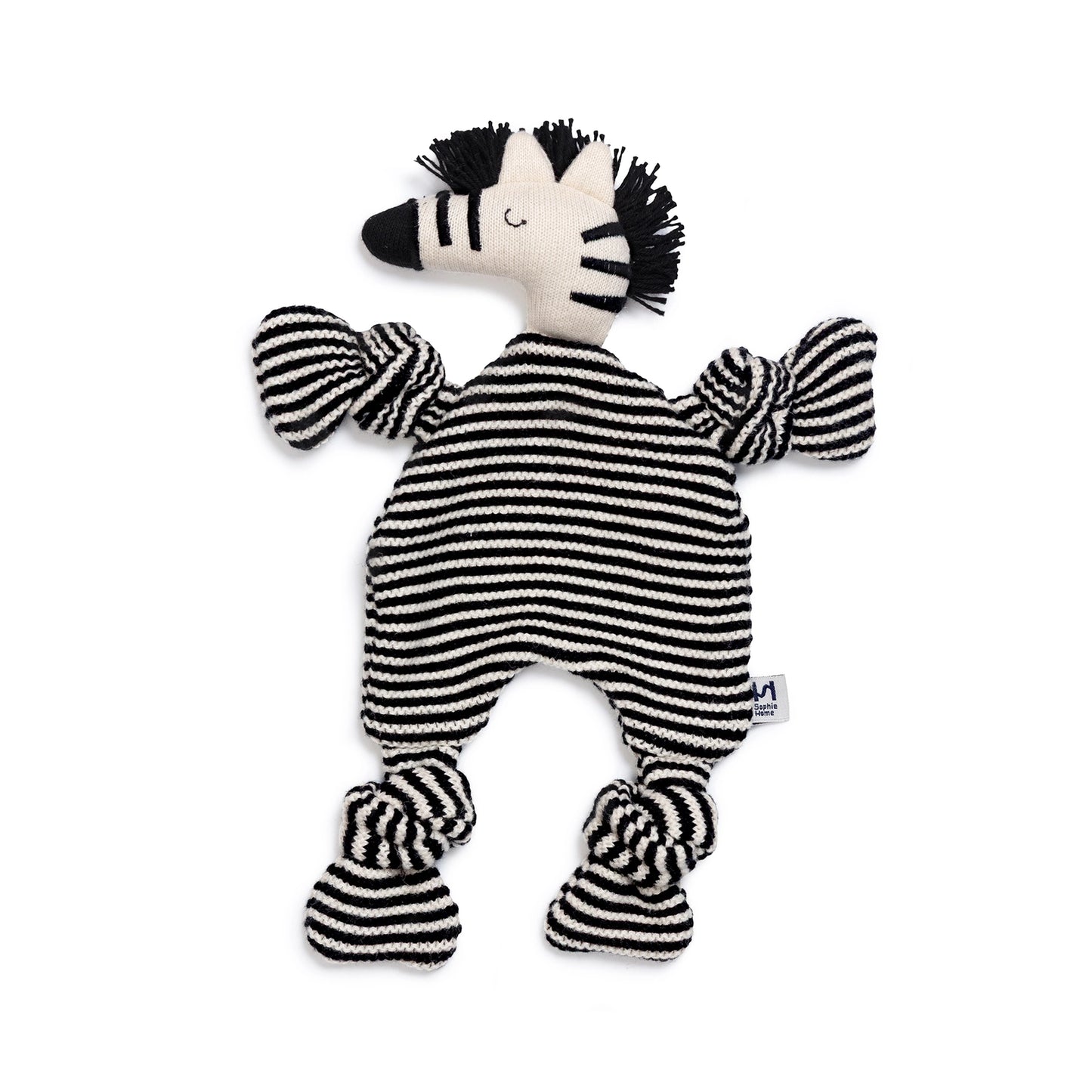 Cotton Knit Baby Comforter Cuddle Cloth - Zebra