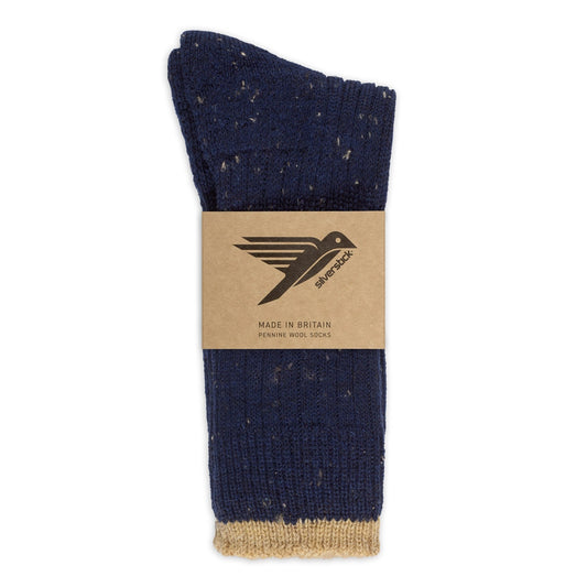 Penine Wool Sock Navy
