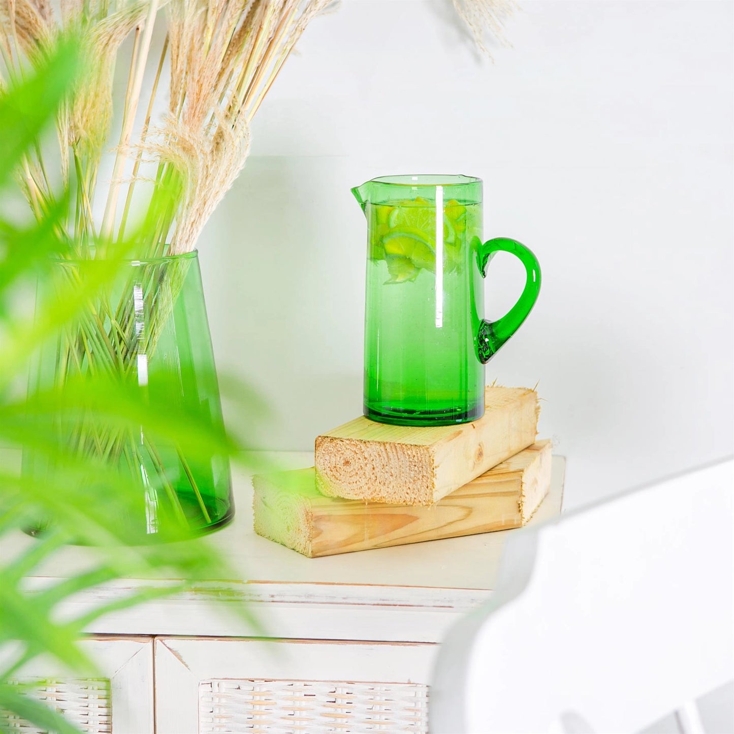 Nicola Spring Jebel Recycled Glass Jug 1L