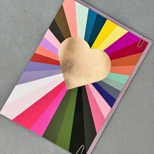 Love Heart Rainbow Card