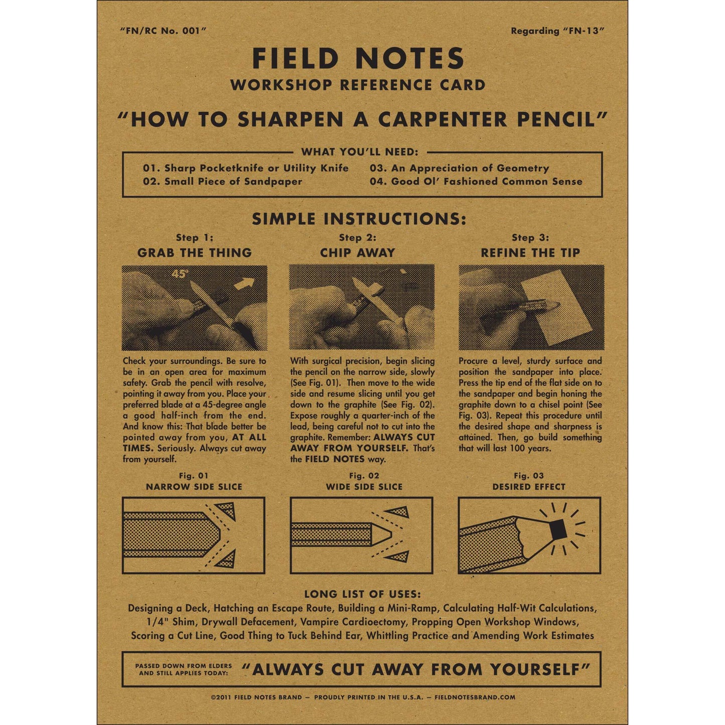 Field Notes Carpenter Pencils