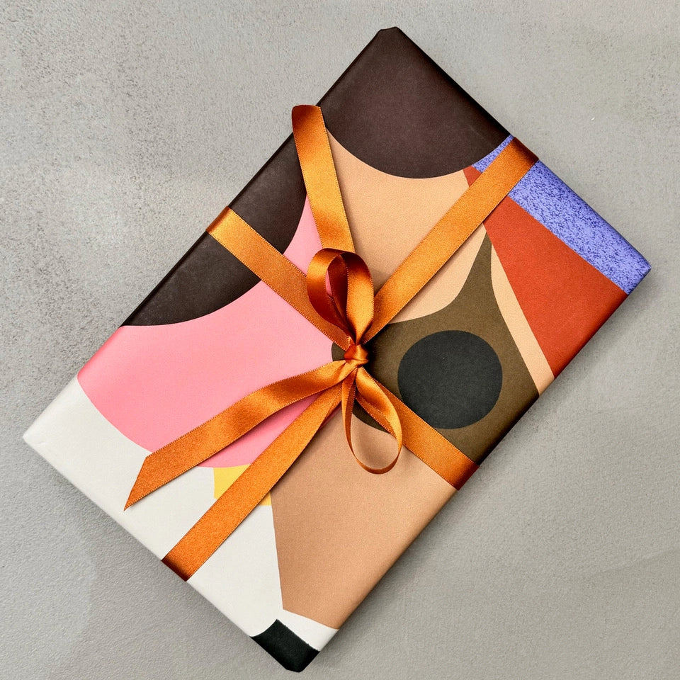 Abstract Colourful Collage Palette Art Gift Wrap