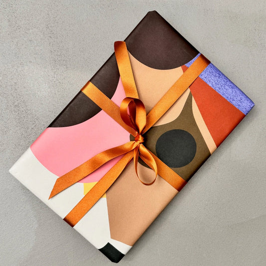 Abstract Colourful Collage Palette Art Gift Wrap