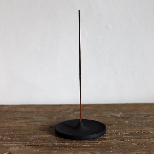 Black Stoneware Incense Holder