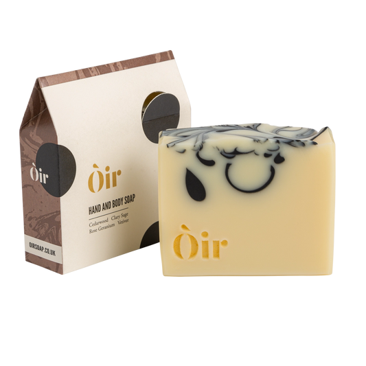 Òir Soap Cedarwood, Clary Sage, Rose Geranium, Vetiver Soap