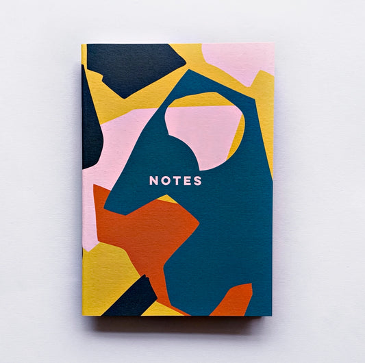 The Completist Pink Cut Out Shapes 40 Page Dot Grid Notebook