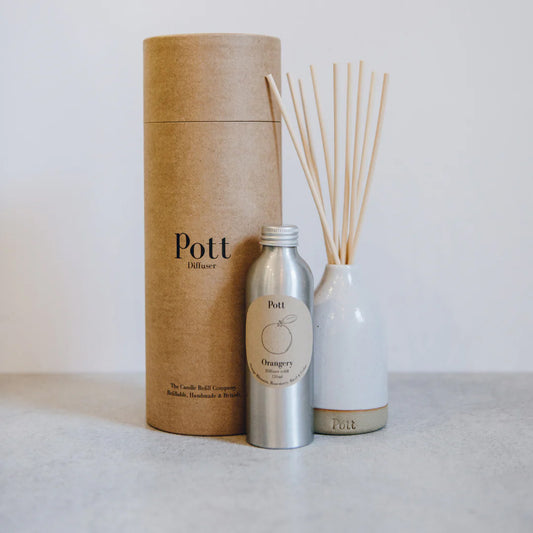 The Orangery Scent in Speckle Diffuser Pott