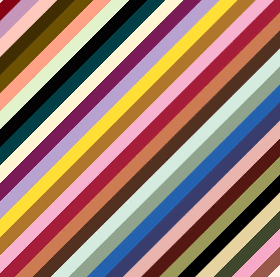 Striped Colour Blocked Festival Stripe Gift Wrap