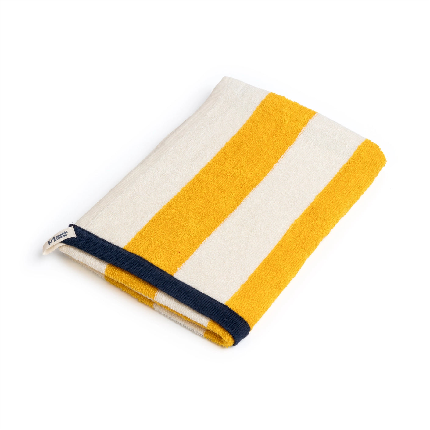 Terry Towelling Hand Towel: Striped Citrus