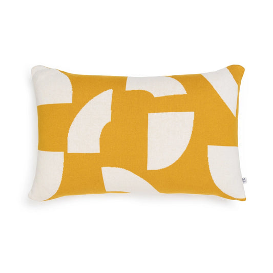 Cotton Knit Throw Cushion - Deko Citrus