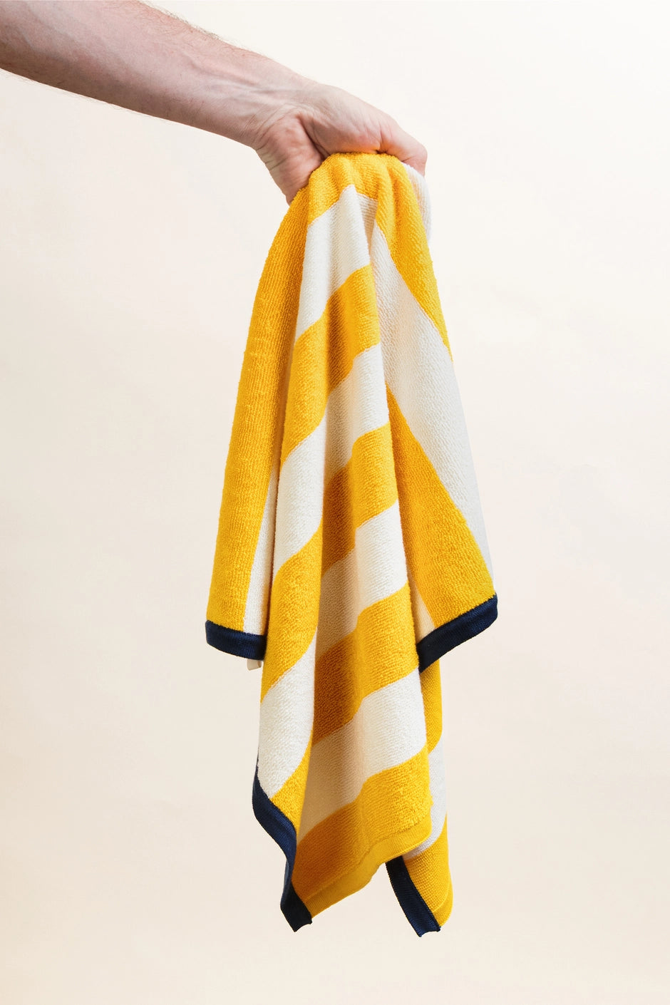 Terry Towelling Hand Towel: Striped Citrus