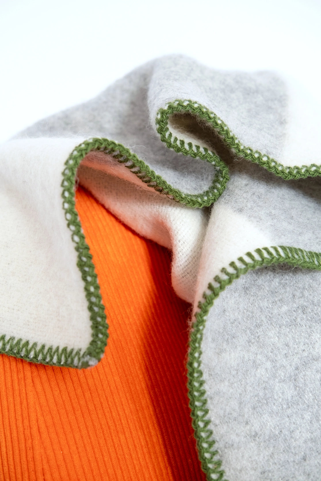 Wool Throw Blanket: Deko Grey