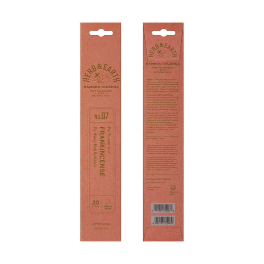 Herb & Earth Bamboo Incense Frankinsense