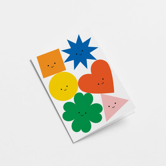 Happy Shapes Greeting Card