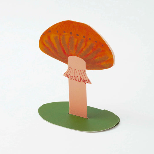 Orange Frilly Stand-Up Card