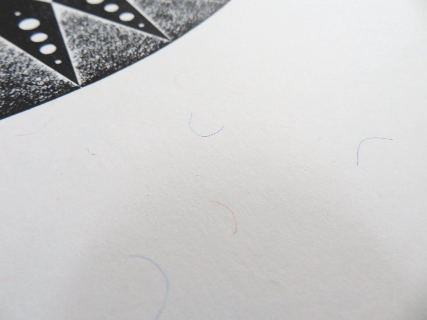 Black Sun Collagraph Print