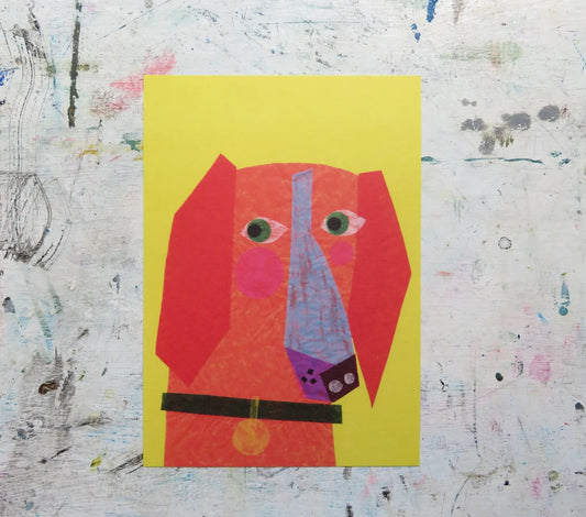 Sausage Dog Side Eye A5 Art print