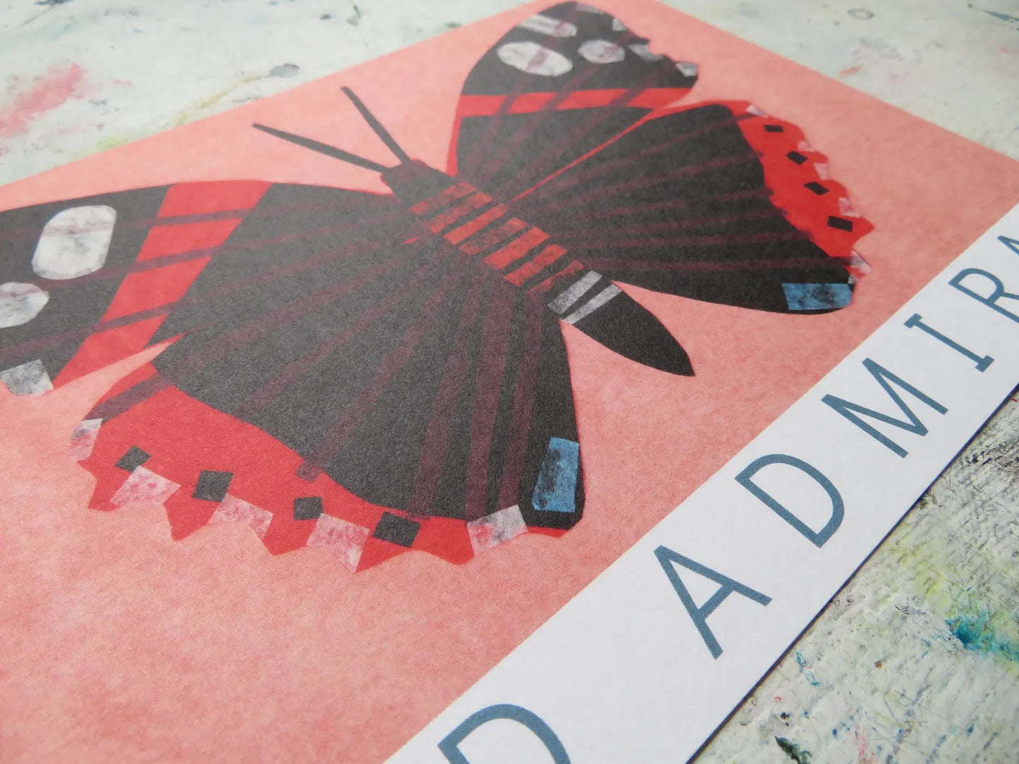 Red Admiral Butterfly A5 Art print