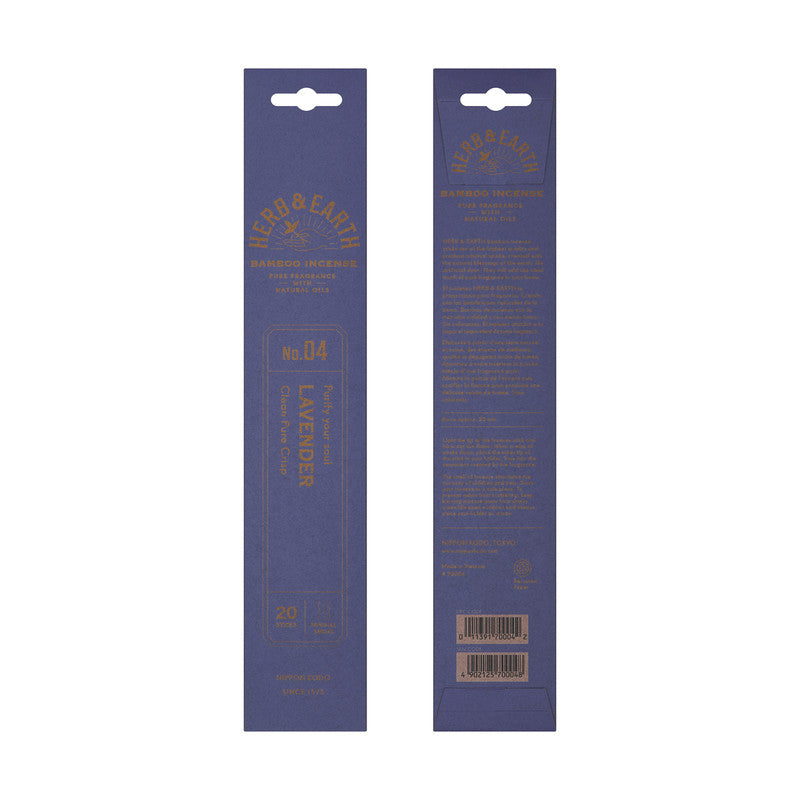 Herb & Earth Bamboo Incense Lavender