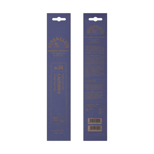 Herb & Earth Bamboo Incense Lavender