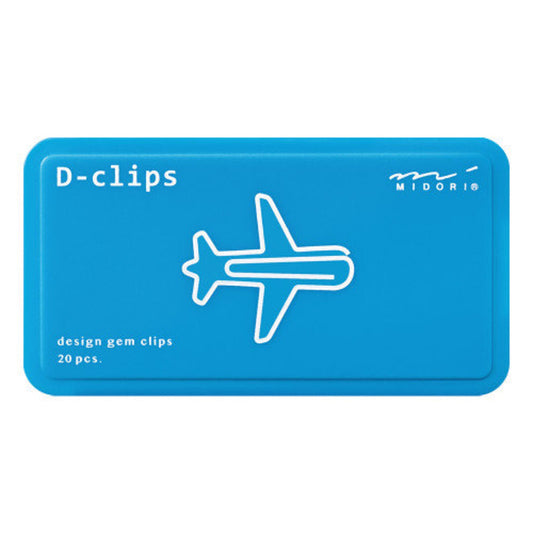 Midori D-Clips - Airplane Paperclip