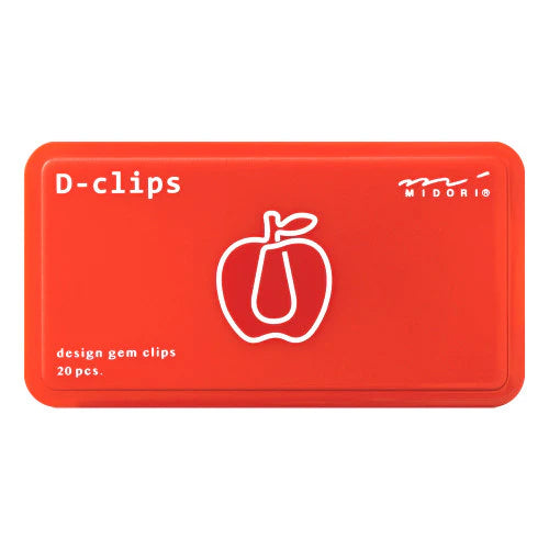 Midori D-Clips - Apple Paperclip