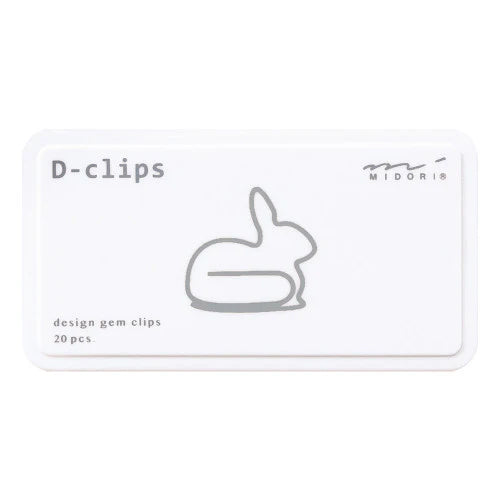 Midori D-Clips - Rabbit Paperclip