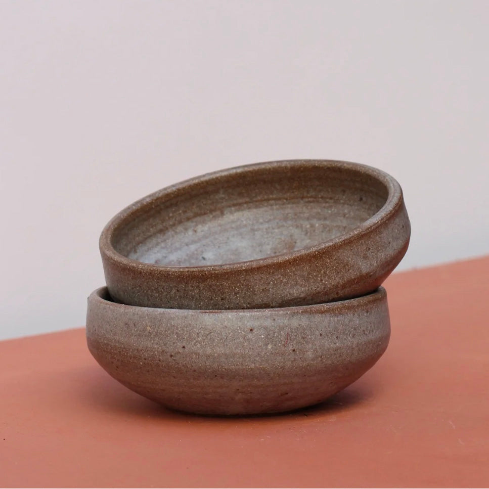 Small Snack Bowl in Mottled Moss Blue Grey