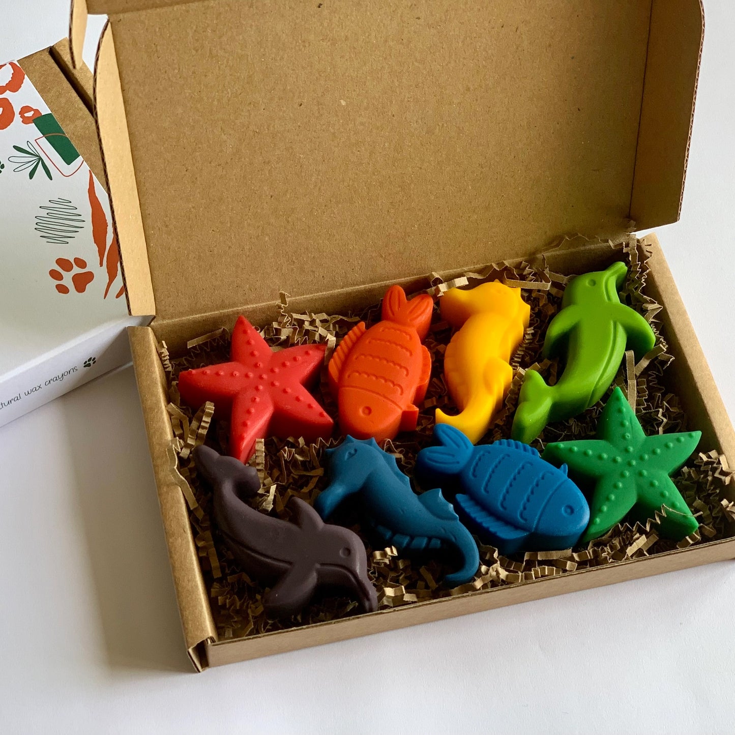 Ocean Animals - Set of 8 Crayons