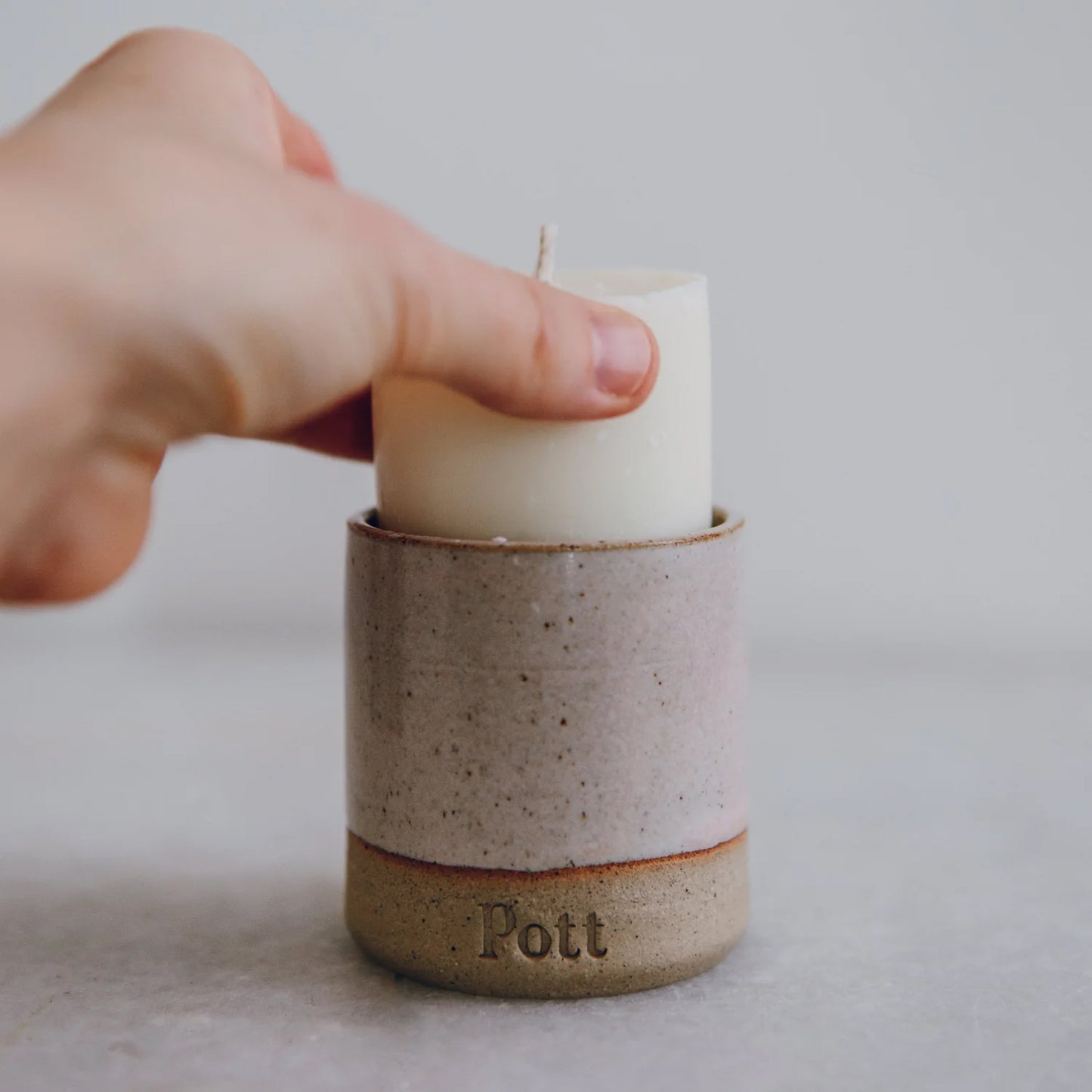 Petite Blush Pott with Fig Candle