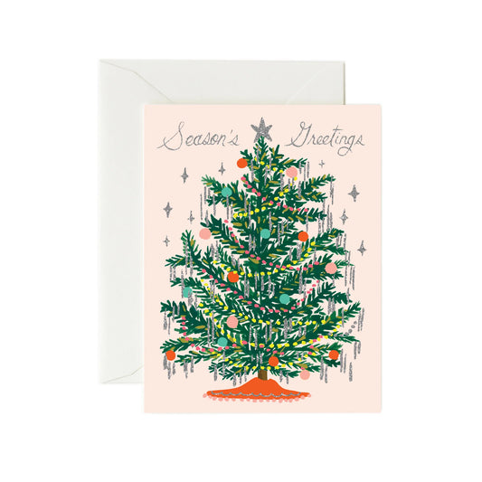 Tinsel Tree Christmas Card