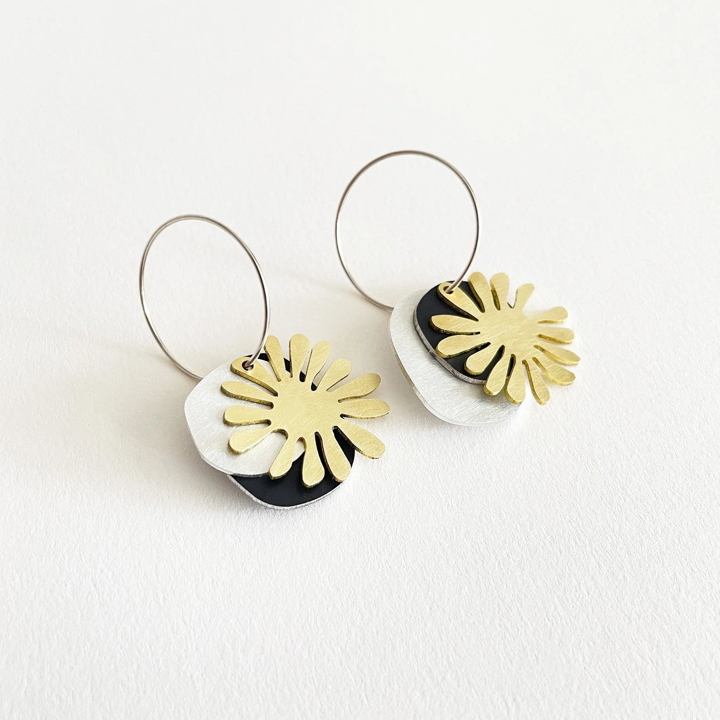 Flotsam Earrings Brass