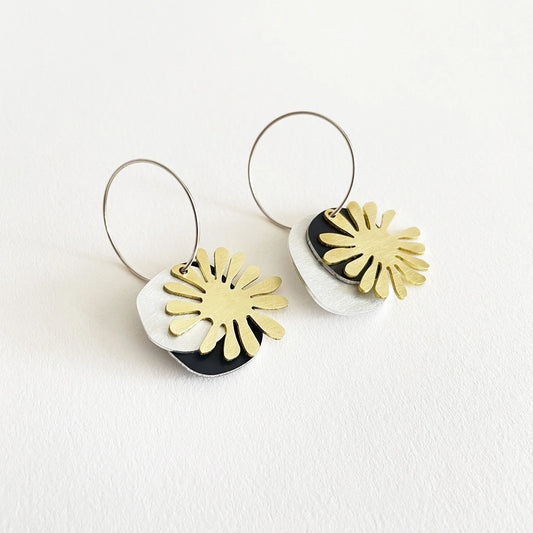 Flotsam Earrings Brass