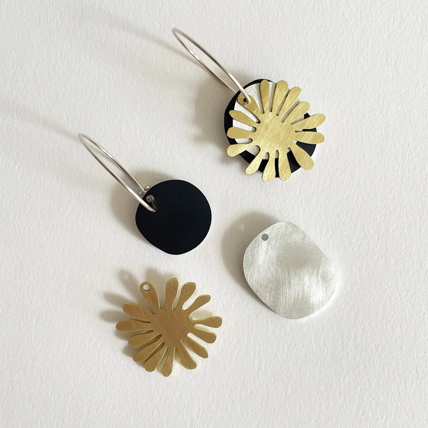 Flotsam Earrings Brass