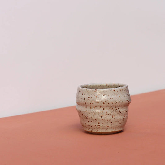 Specked Stoneware Beaker