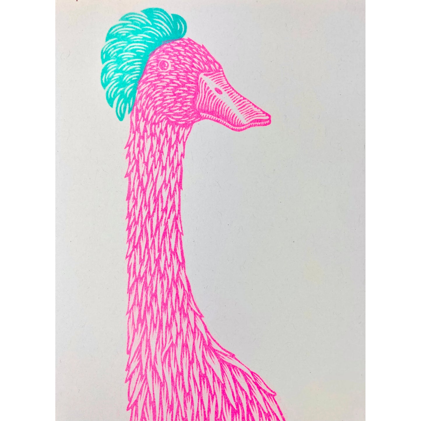 Duck Duck Mousse Riso Print