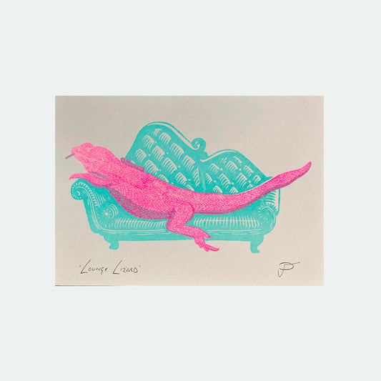Lounge Lizard Riso Print