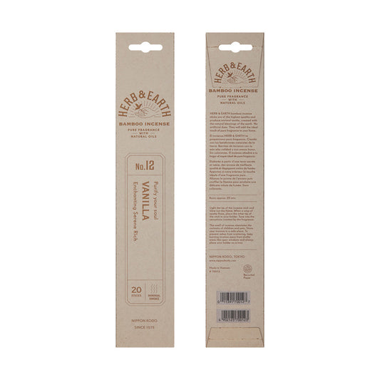 Herb & Earth Bamboo Incense Vanilla