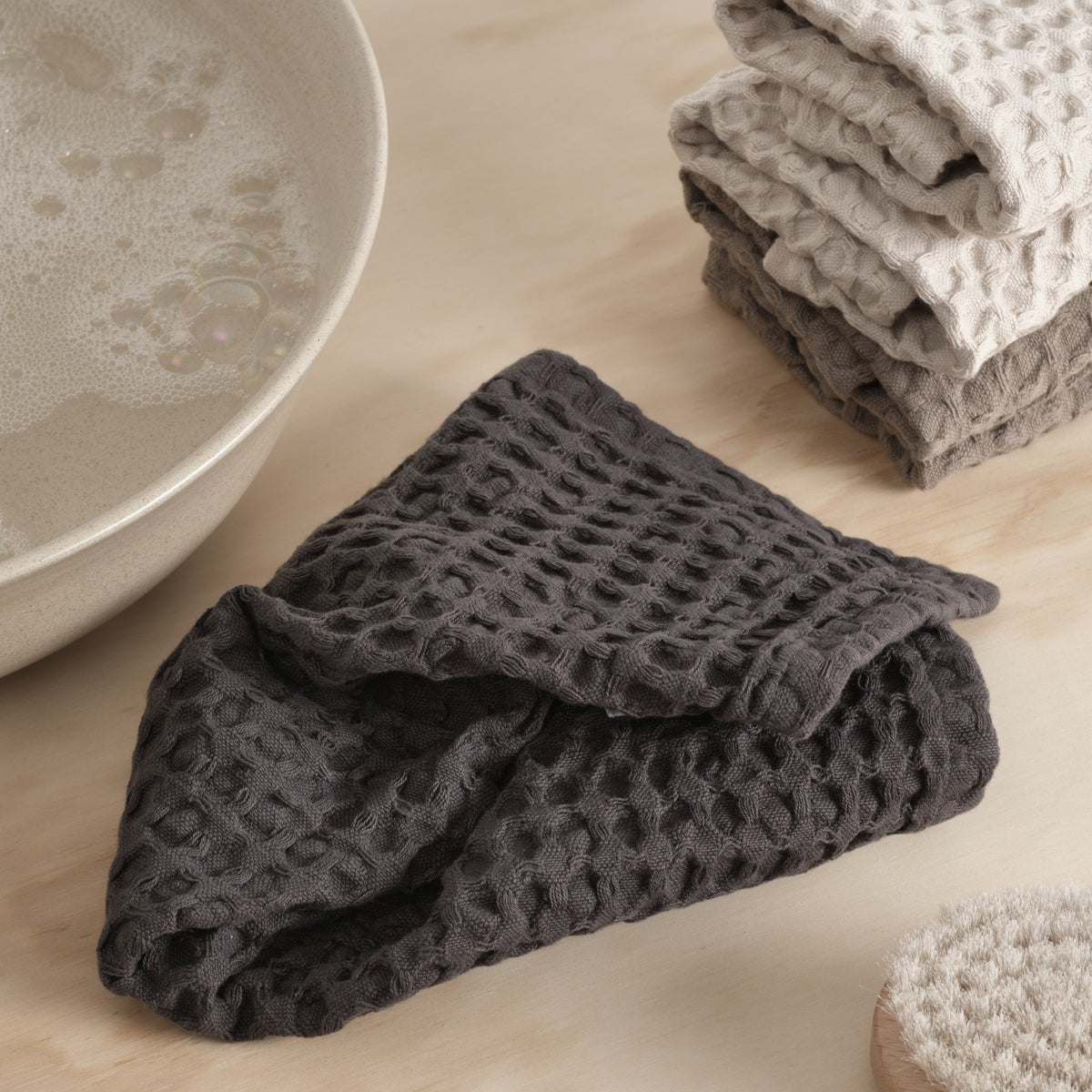 Organic Cotton Big Waffle Wash Cloth