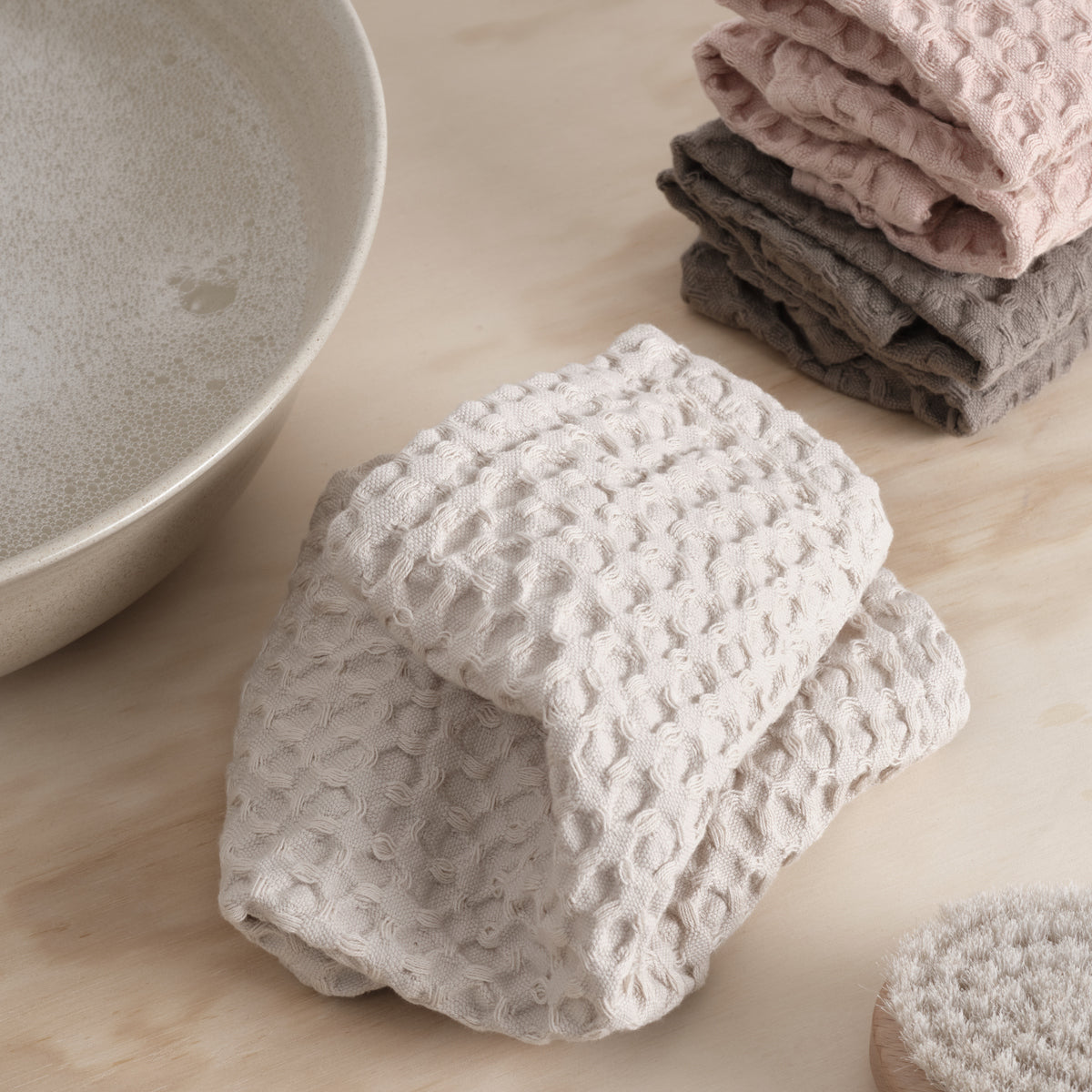 Organic Cotton Big Waffle Wash Cloth