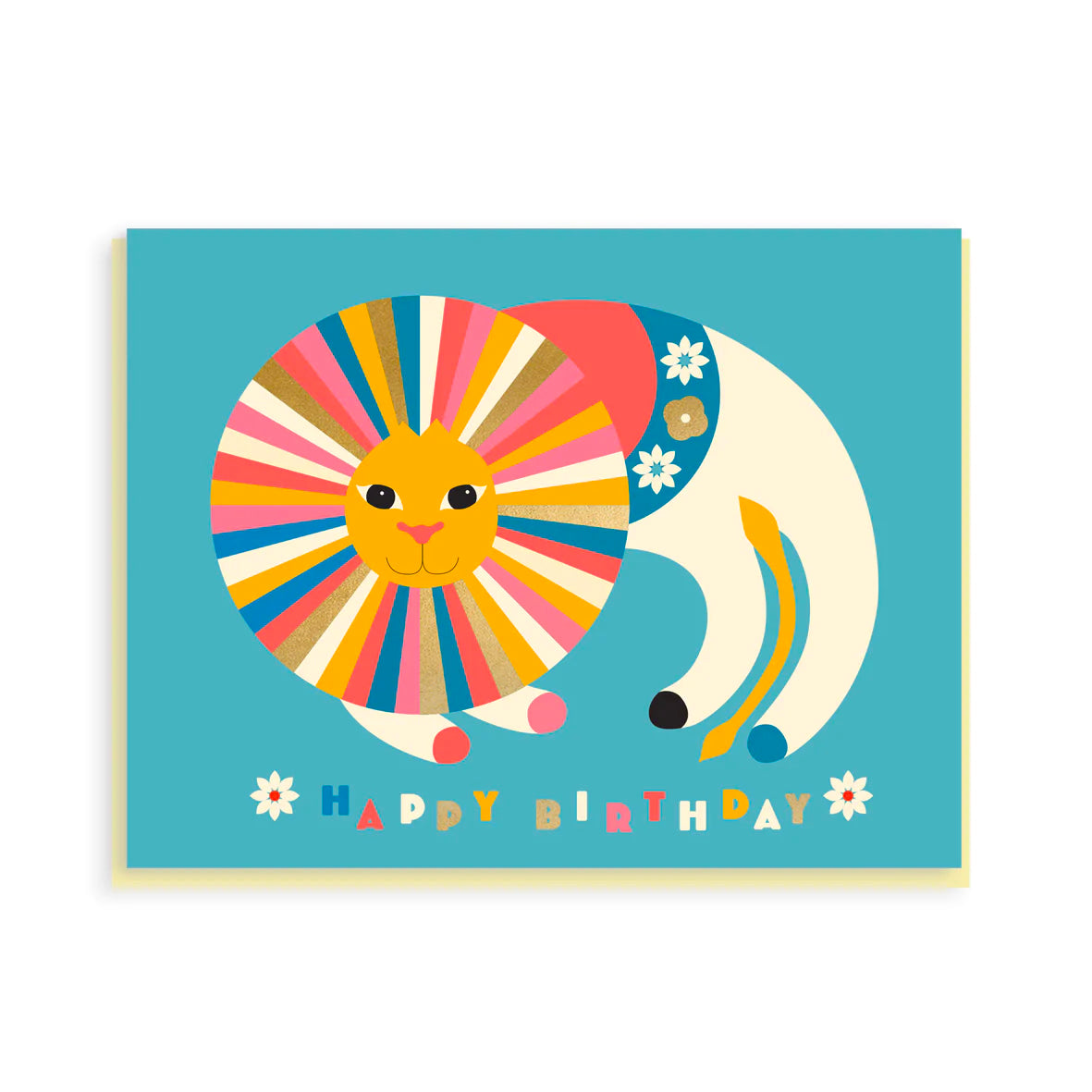 Alice Bureau Birthday Lion Greetings Card