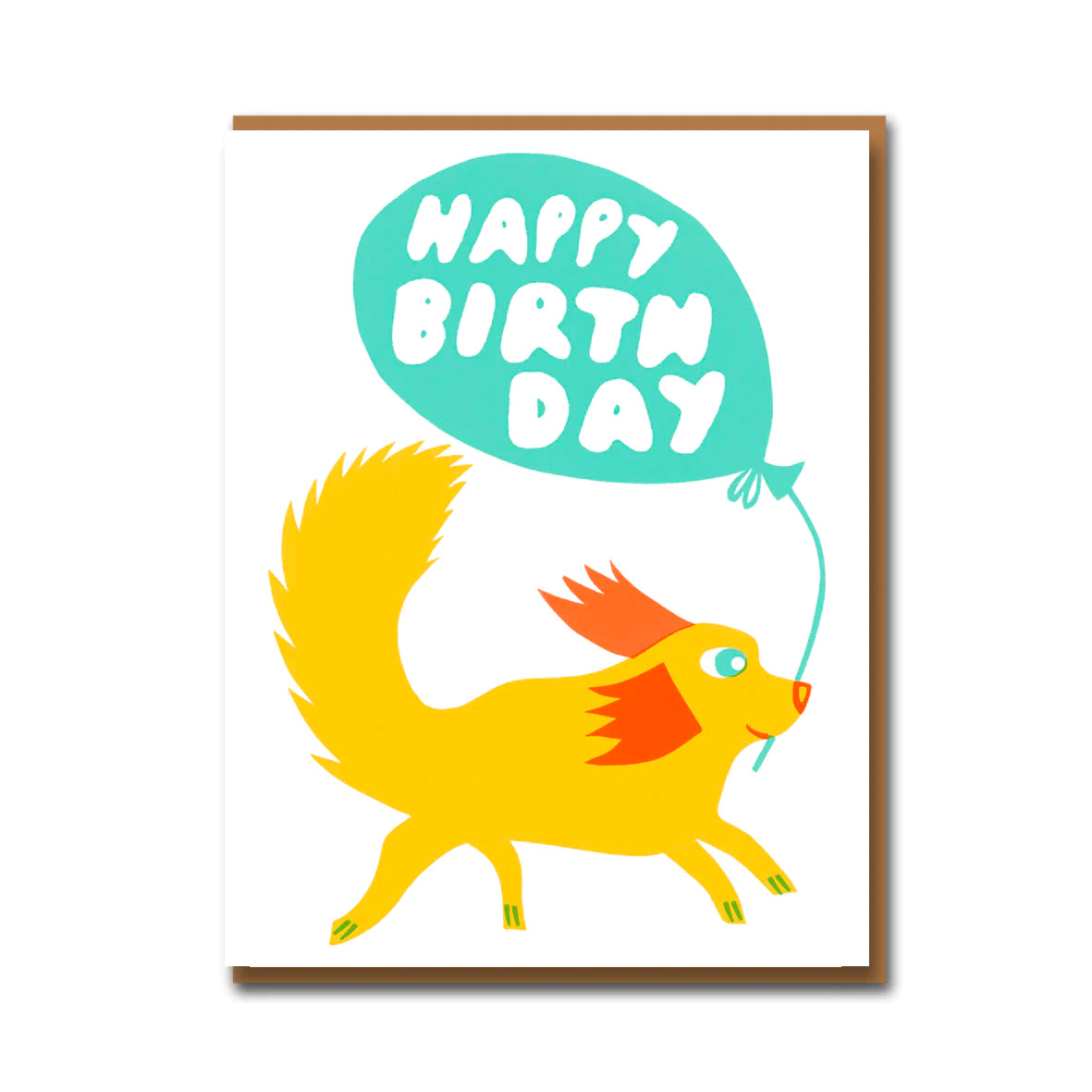 Sukie Happy Birthday Dog with Balloon Greetings Card