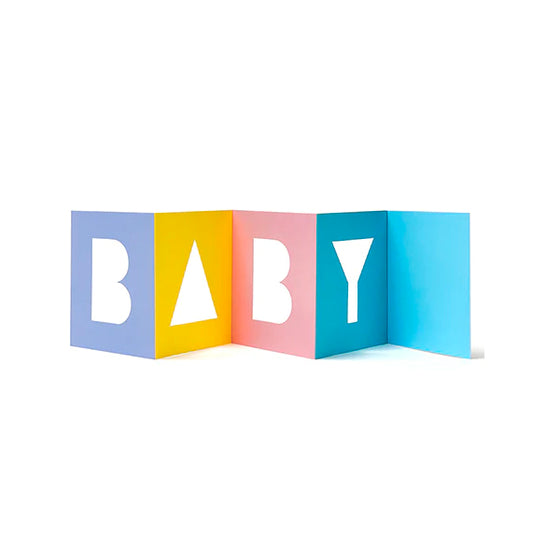 Cut & Make Baby Block Card