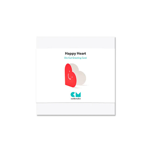 Cut & Make HAPPY HEART Card