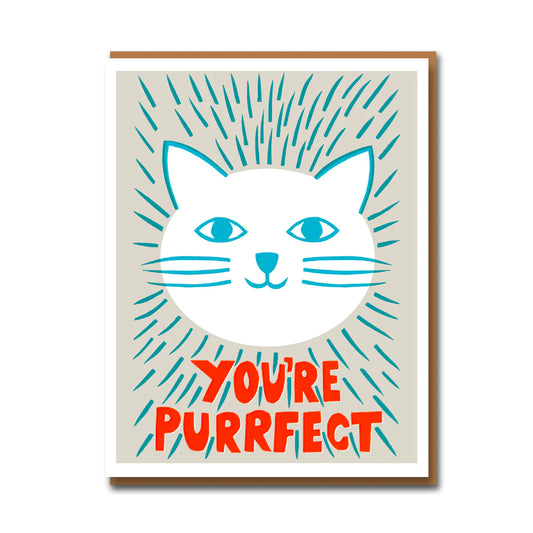 Sukie You're Purrfect Letterpress Card